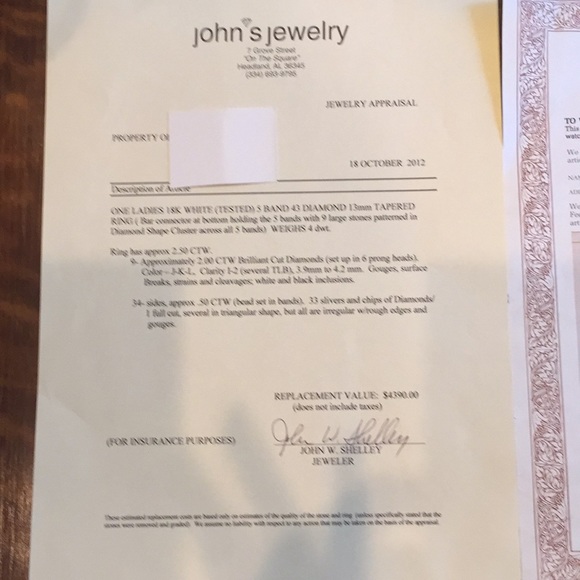 💥SOLD💥Ladies 18k White Gold Diamond Ring🎁 - Picture 3 of 9